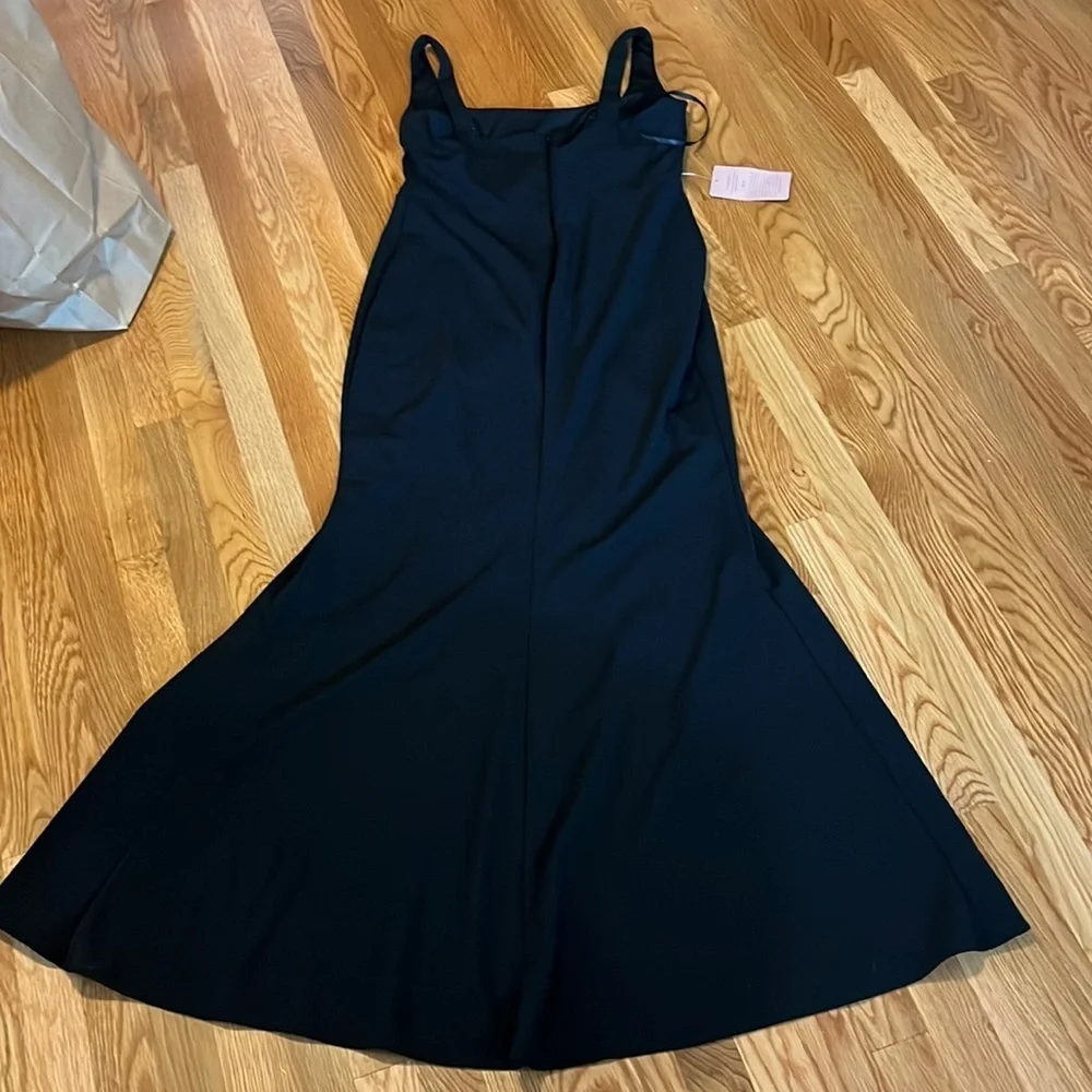 NWT BHLDN Adena Square-Neck Maxi Dress Black 16